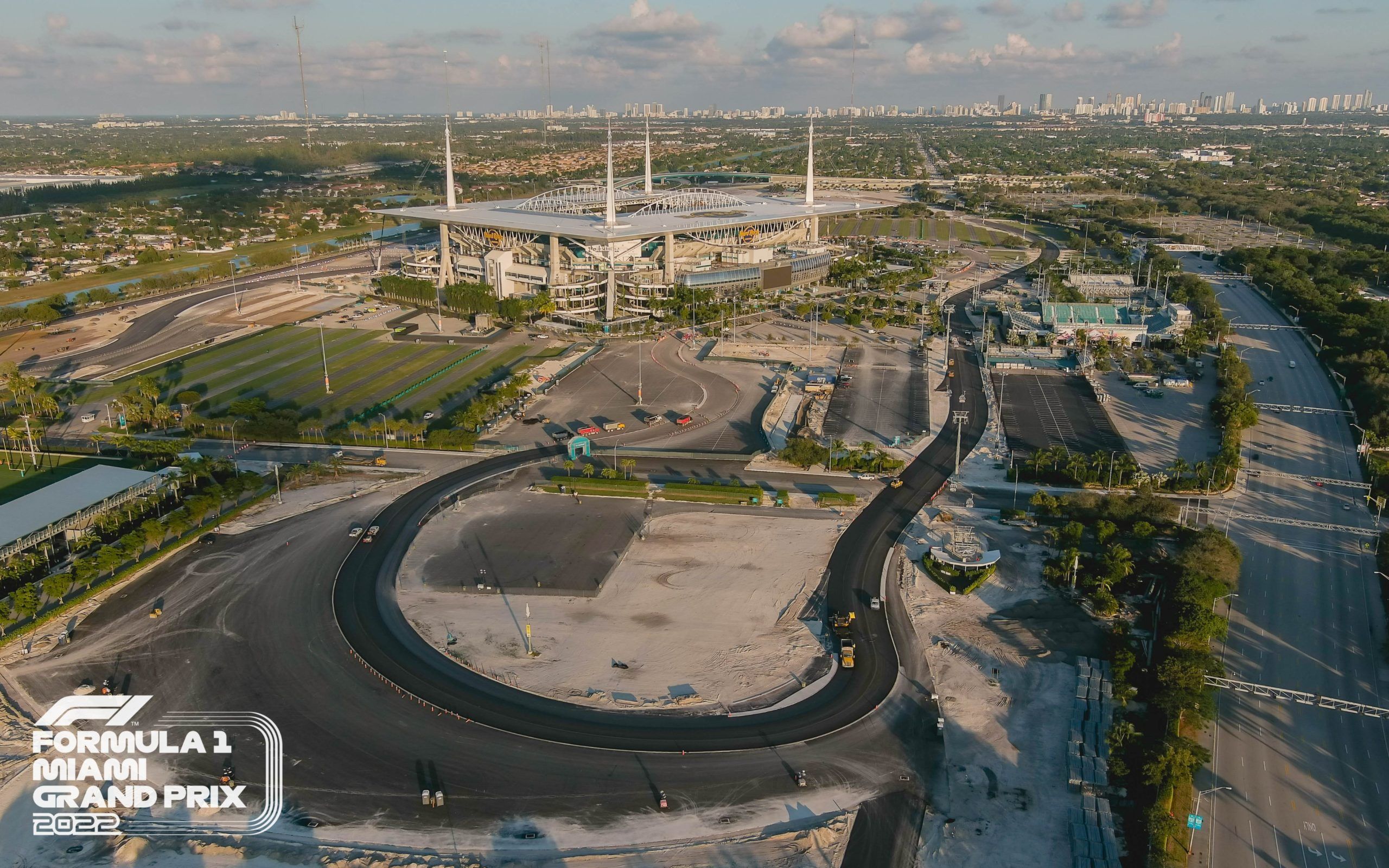 Nuevas imágenes de la construcción del circuito de F1 en Miami