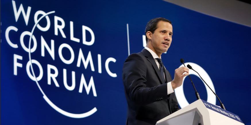 Guaidó recalcó en Davos que luchará por la segunda democracia de Venezuela