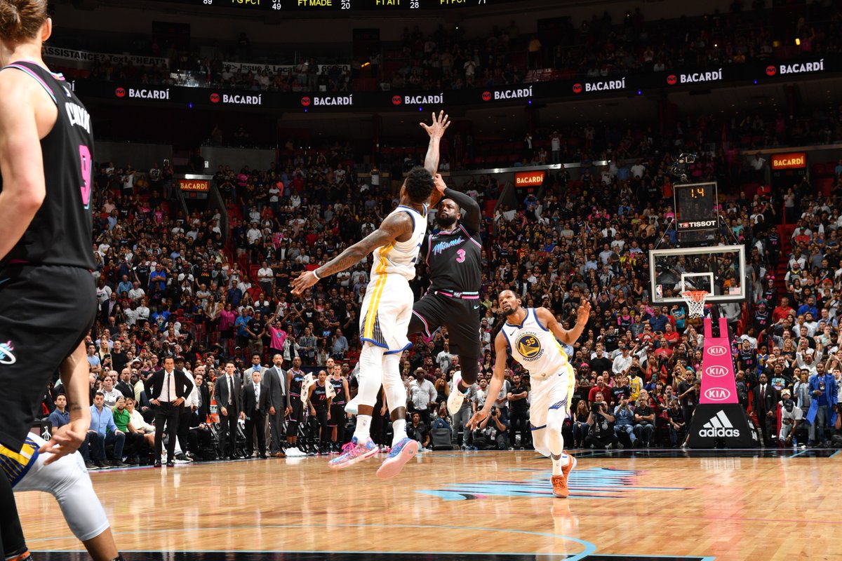 Milagroso triple de Wade dio sorpresivo triunfo al Heat sobre favoritos Warriors