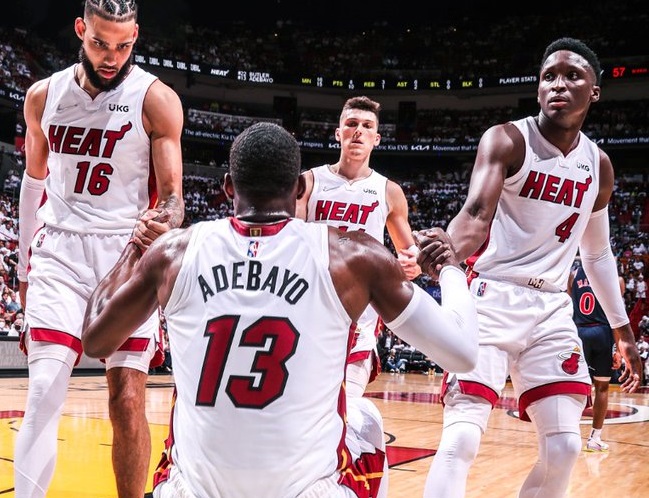 Bam Adebayo y Jimmy Butler fueron claves en el segundo triunfo del Miami Heat
