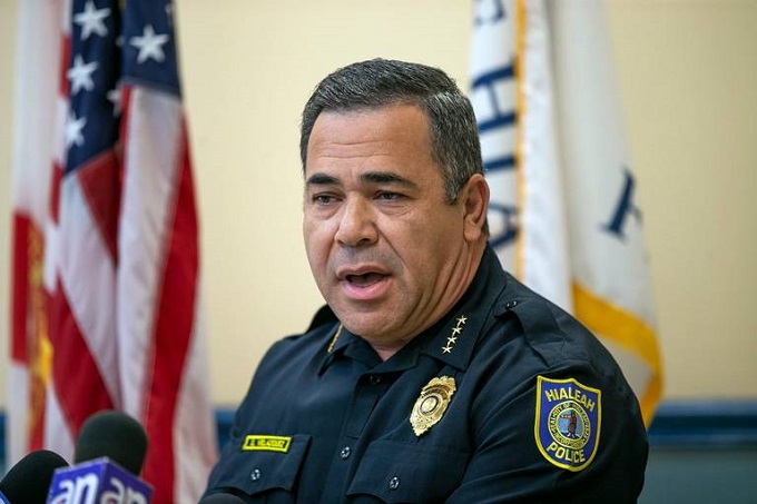 Jefe de la policía de Hialeah involucrado  en un hecho de violencia del 2015