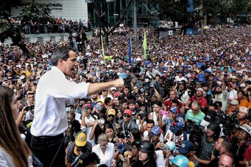 Guaidó propuso agenda de conflicto permanente contra régimen de Maduro (Fotos)