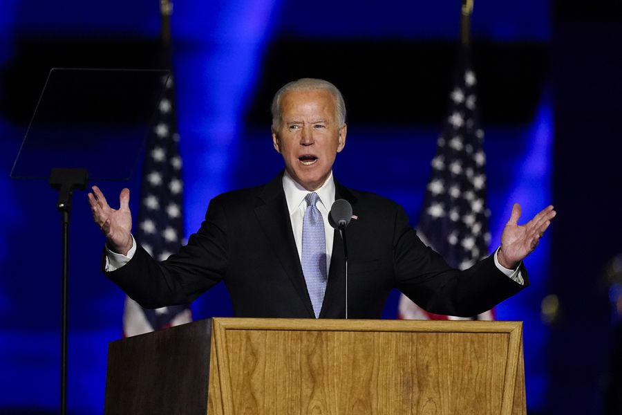 Joe Biden llama a la unidad en su primer discurso como nuevo presidente de EEUU (Video)