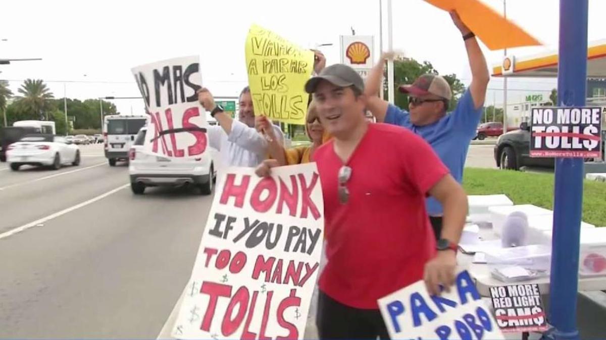 Locales protestan por el nuevo peaje de Palmetto Express Lane