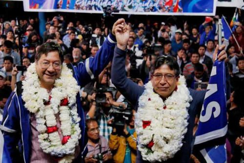 Luis Arce se atribuye la victoria en elecciones de Bolivia