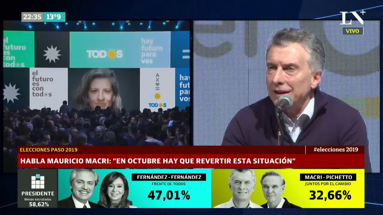 Macri sufre contundente derrota en primarias de Argentina