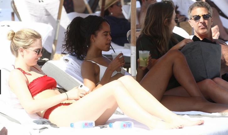 Malia Obama mostró su diminuto traje de baño en las playas de Miami