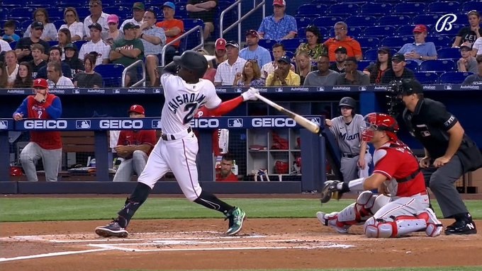 Jazz Chisholm Jr  comandó victoria de Miami  Marlins