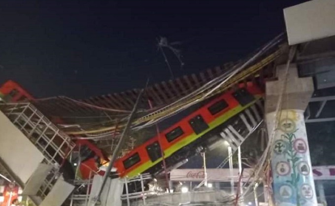 Colapso de infraestructura del  metro causó pánico en Ciudad de México