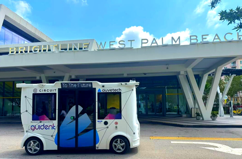 Transporte futurista: West Palm Beach prueba autobús eléctrico y autónomo