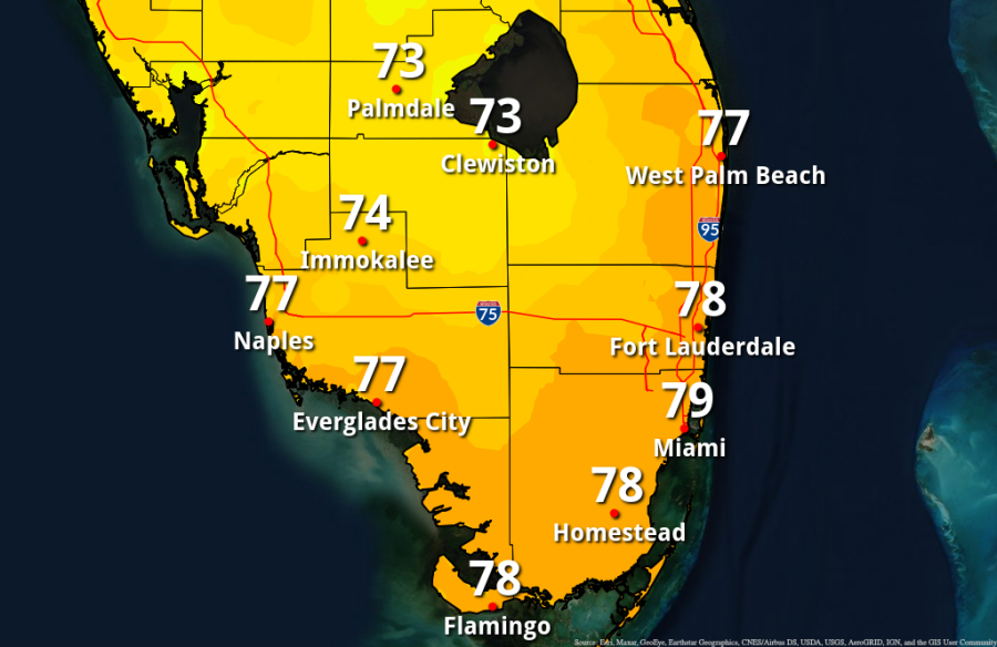 Miami da la bienvenida a las bajas temperaturas durante esta semana