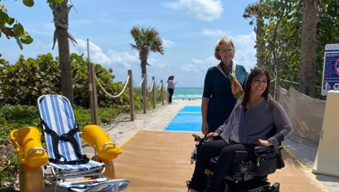 En Miami Beach se empezó la reconstrucción de atracciones accesibles para personas con discapacidad
