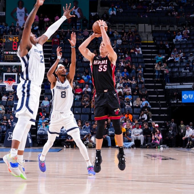 Miami Heat estuvo certero en los triples para vencer a Memphis Grizzlies