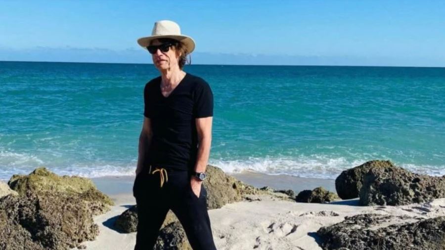 Mick Jagger y Melanie Hamrick salieron a tomar sol en playa de Miami