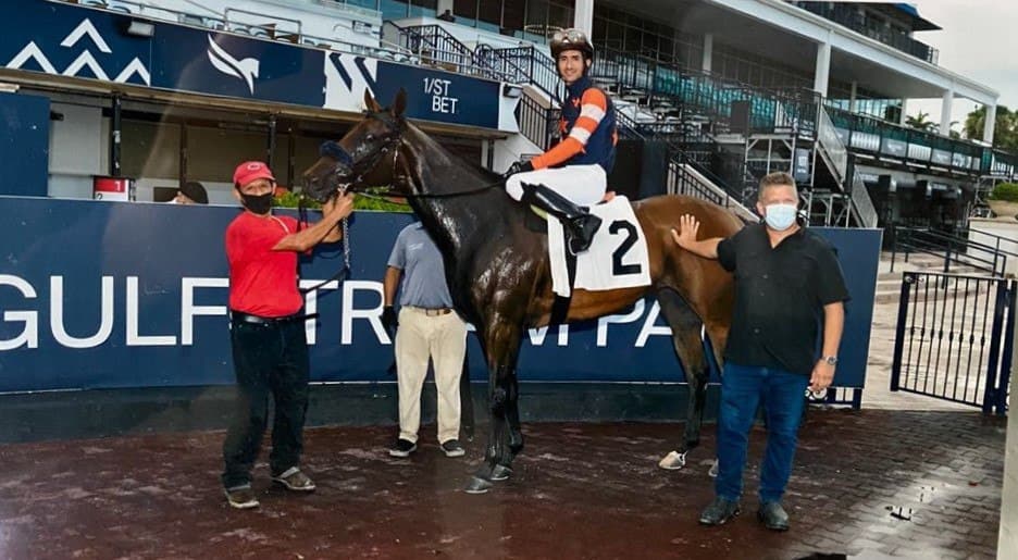 Entrenador venezolano Ramón Minguet logró hazaña en el hipódromo  Gulfstream Park