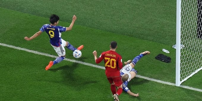Gol polémico de Japón en el Mundial validado inusualmente
