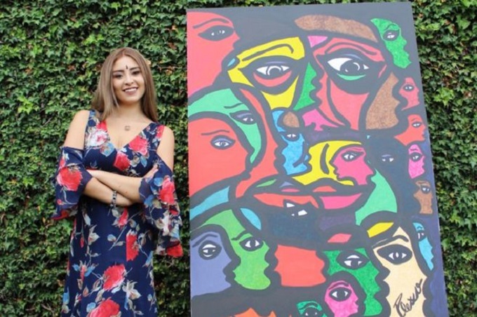Artista colombiana presentó mural en Wynwood Art District