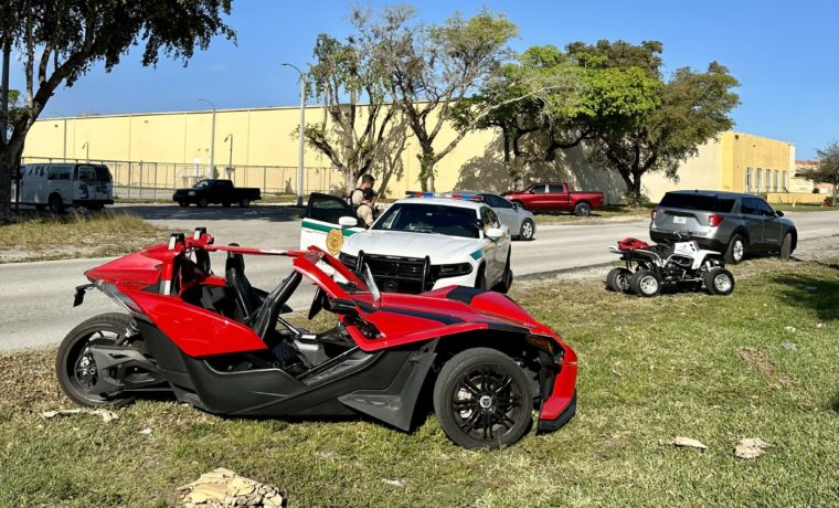 Autos robados, armas y 40 detenidos: Saldo de operativo contra motoristas en Miami-Dade