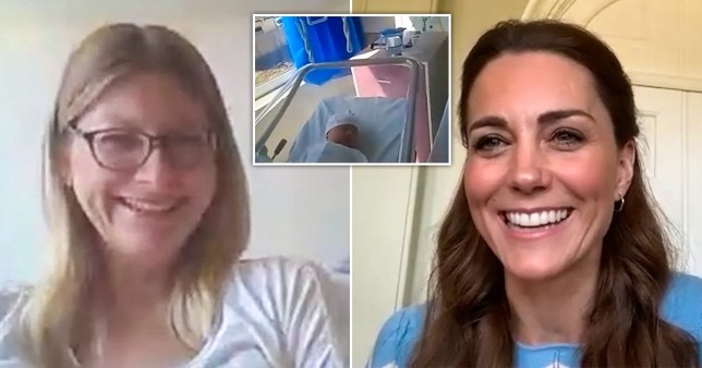 Kate Middleton sorprendió a unos padres primerizos durante una videollamada al hospital (video)