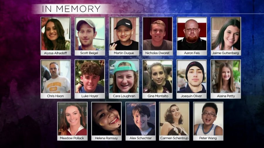 Homenajean a víctimas de Parkland durante 17 días