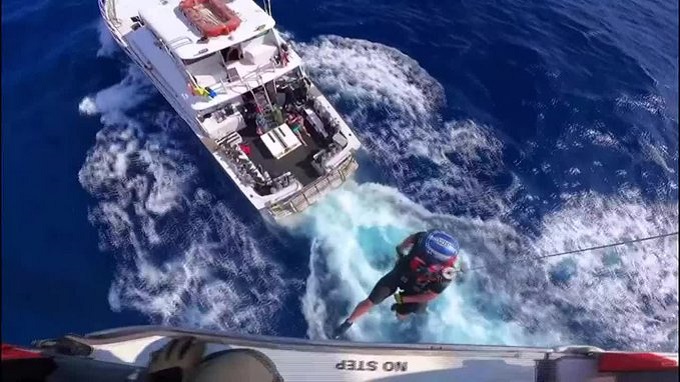 Pescador fue  trasladado  a Miami tras mordida de tiburón