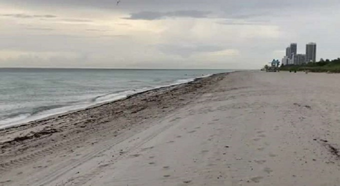 Cuatro sectores de la playa de Miami-Dade fueron restringidos