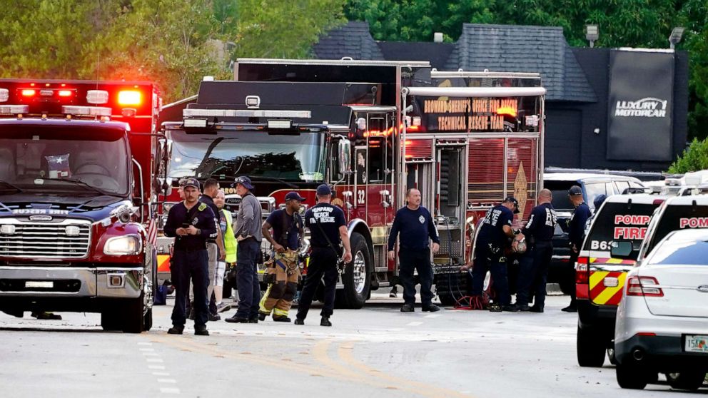 Así quedó la casa de Pompano Beach donde se estrelló el helicóptero de rescate