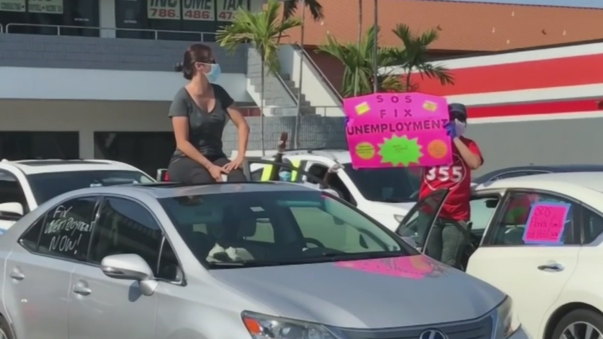 Problemas del programa “beneficios del desempleo” generó protestas en Florida
