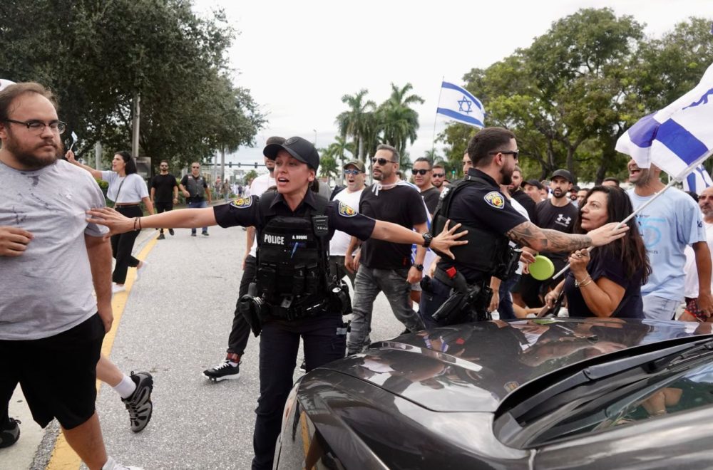 Manifestantes en Fort Lauderdale se enfrentaron por conflicto Israel-Palestina