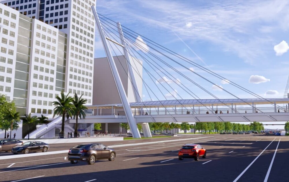 Obras del puente peatonal de la FIU causan cierres en calles de Miami-Dade