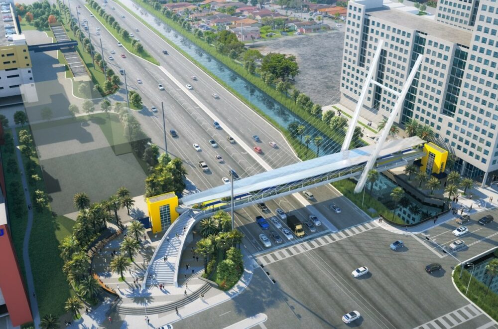 Nuevo puente peatonal de la FIU ya está en construcción