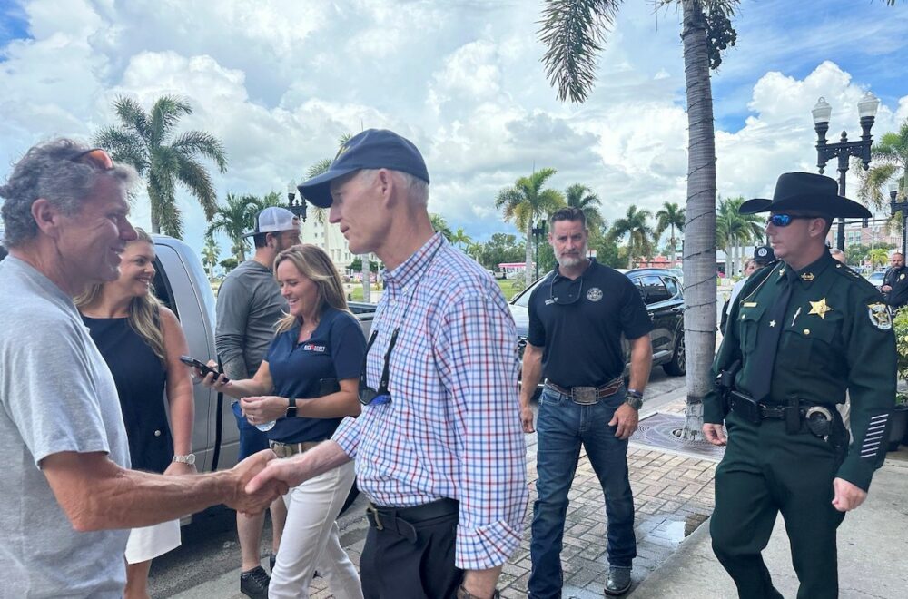 Rick Scott visitó Charlotte: Compromiso total para ayudar a los afectados del huracán Helene