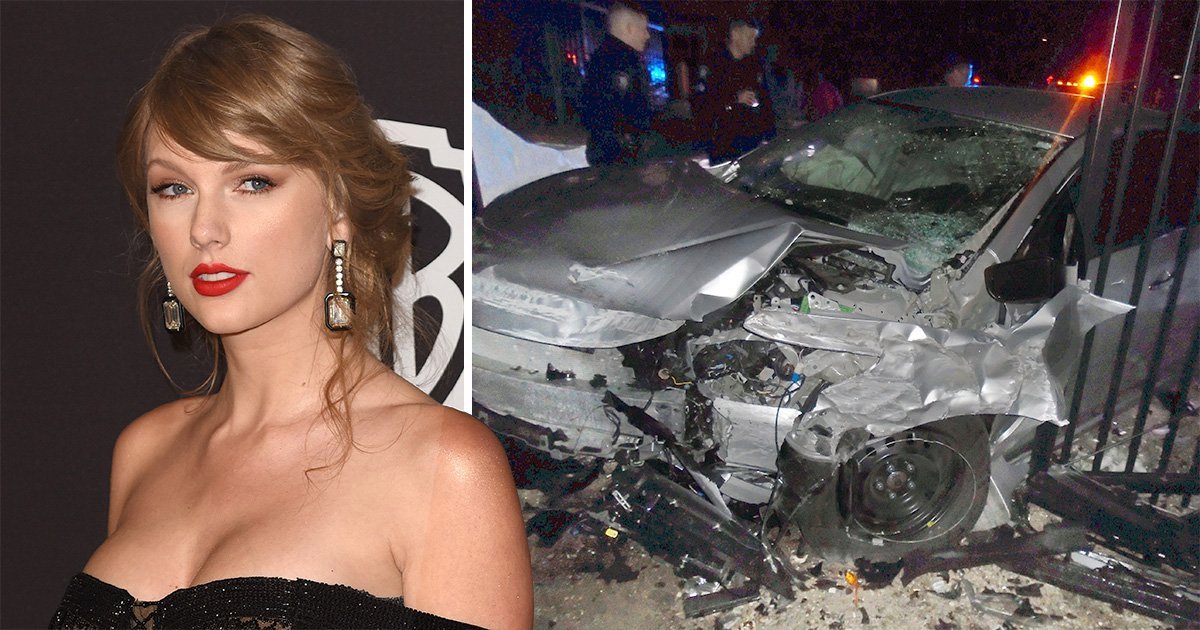 ¡De película! ladrón se roba un auto y terminó chocando en casa de Taylor Swift (Fotos + Respuesta de Taylor)