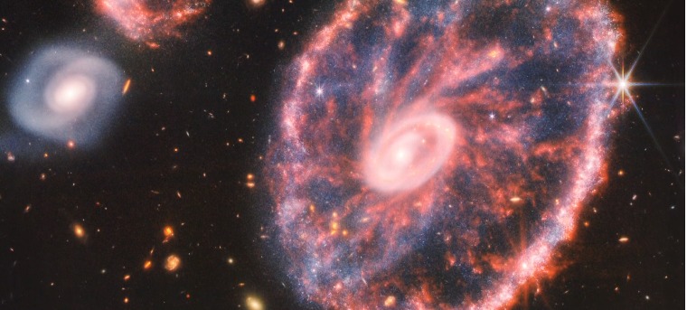 La NASA captó un nuevo tipo de galaxia a través del telescopio Webb