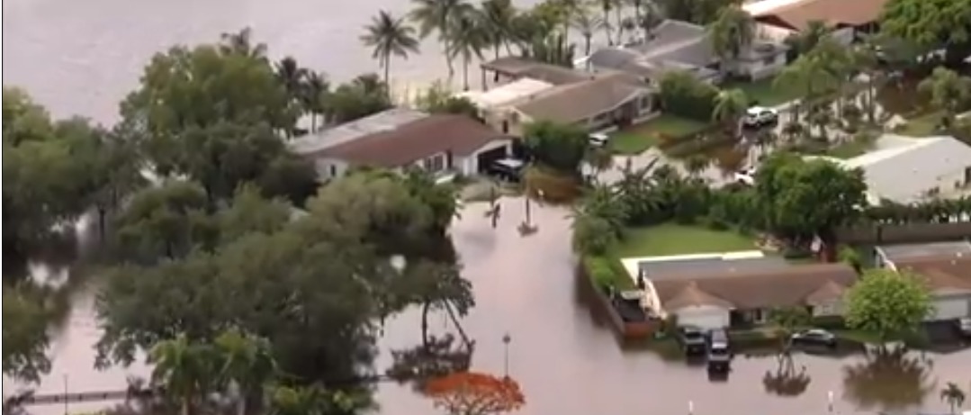 Miami-Dade bajo agua consecuencia de las fuertes lluvias