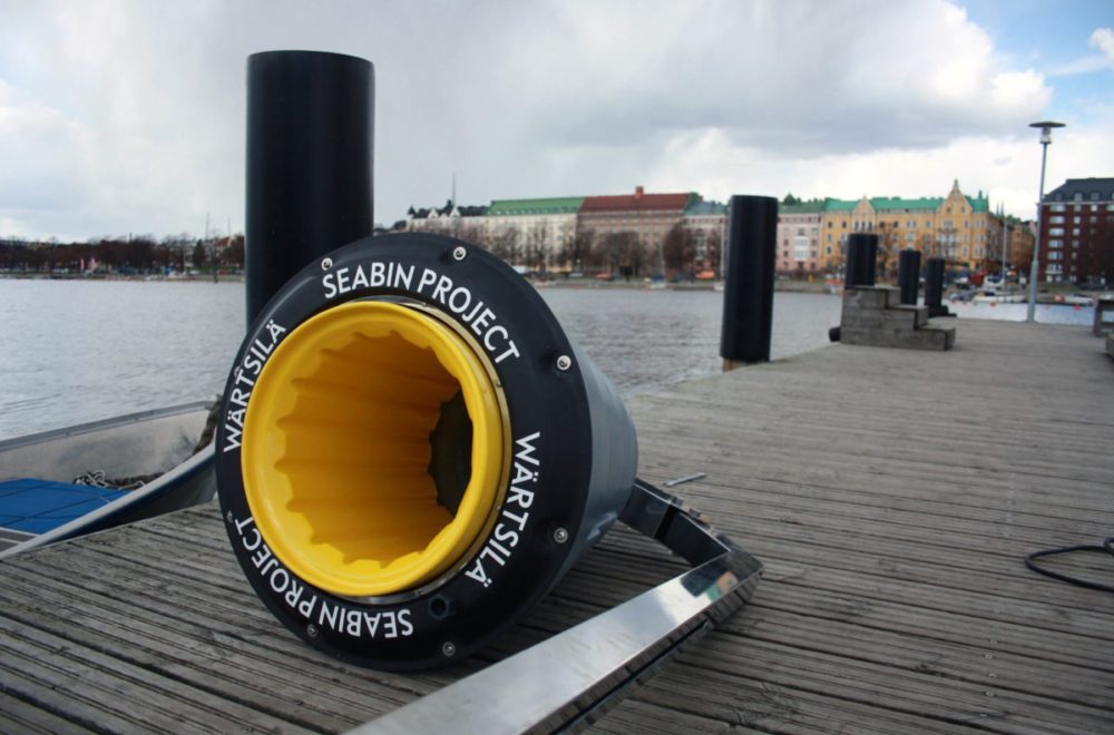 Cestos de basura flotante, el nuevo invento que recoge desperdicios en el mar