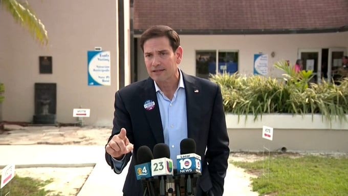 Senador Marco Rubio no respondió preguntas sobre simpatizante que fue agredido