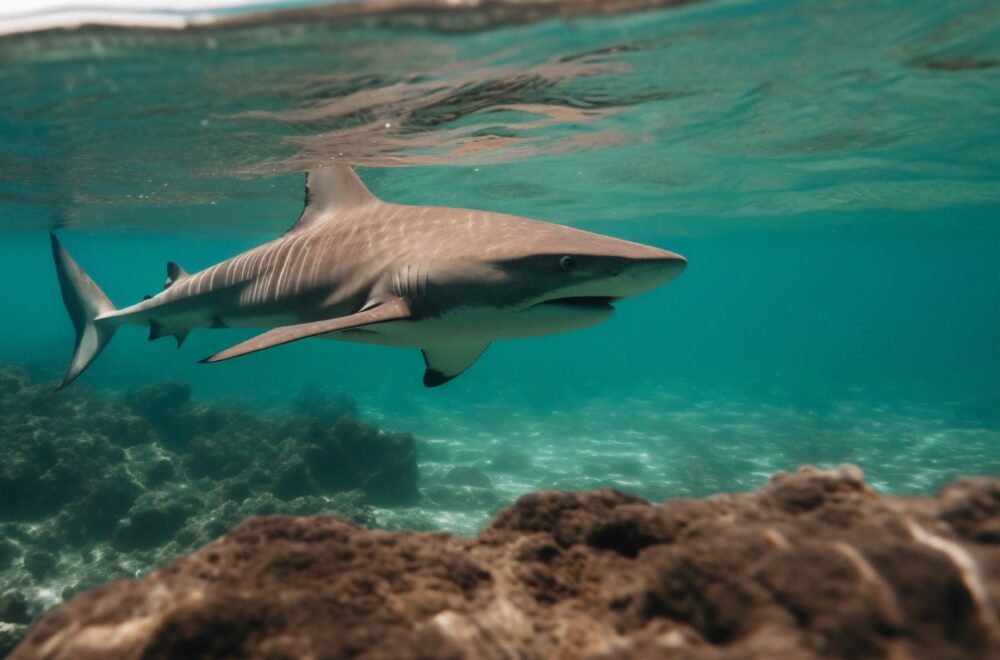 Tiburón nada peligrosamente cerca de niños en playa de Fort Lauderdale