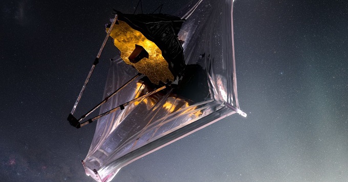 Micrometeorito impactó contra uno de los 18 segmentos dorados del telescopio James Webb