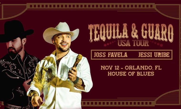 “Tequila y Guaro USA Tour”: Jessi Uribe y Joss Favela llegan este fin de semana a Miami