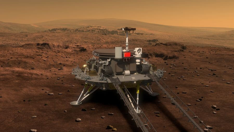 China despliega en la superficie de Marte el Tianwen-1
