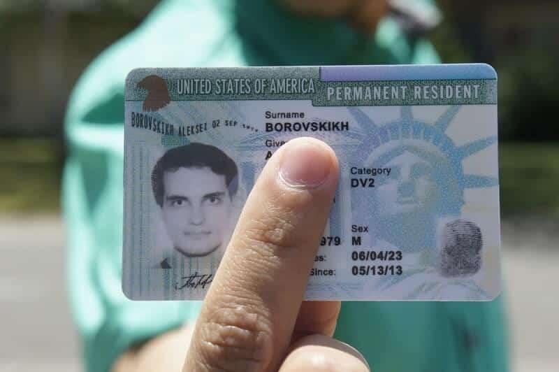USCIS green card