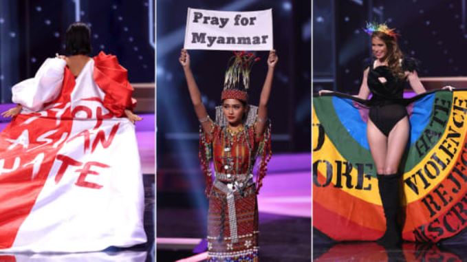 Miss Universo sirve como protesta con tintes políticos (+Fotos)