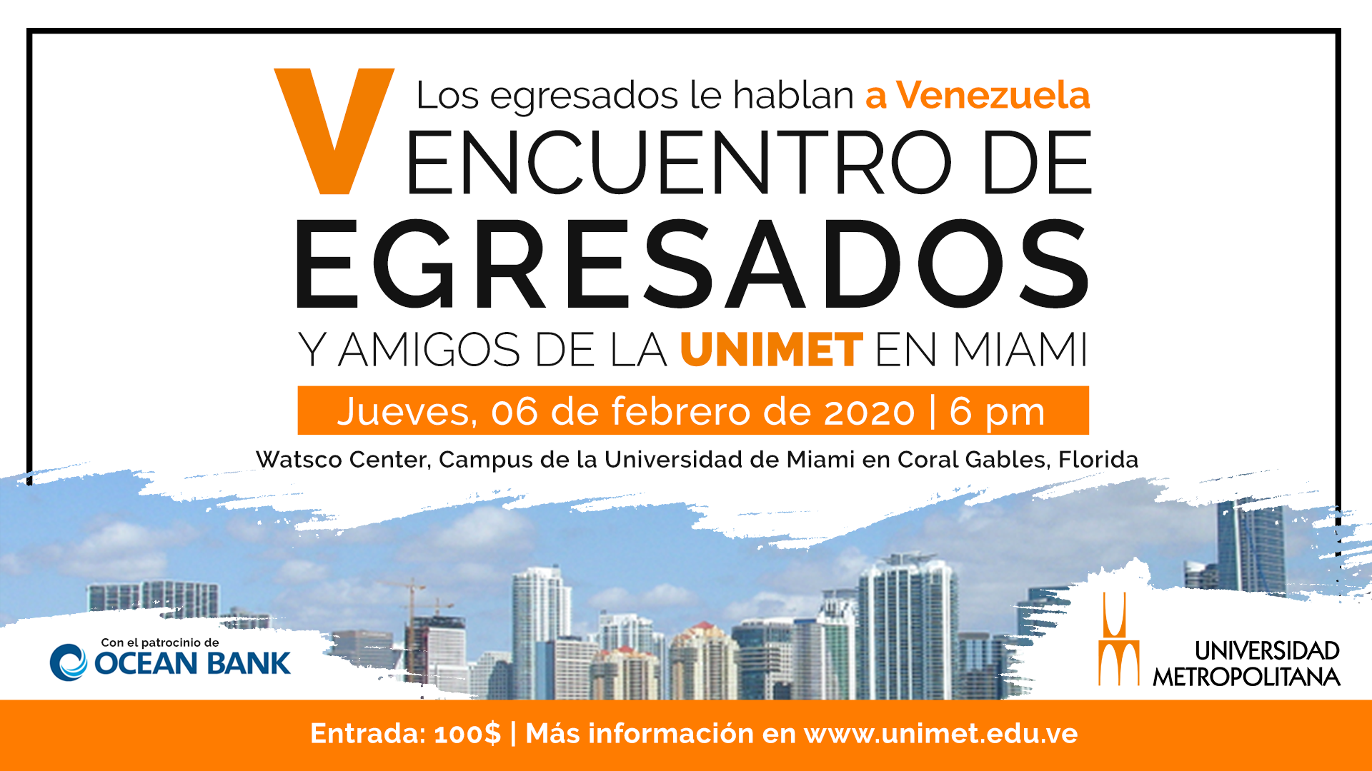 Egresados de la Universidad Metropolitana le hablarán a Venezuela este 6 de febrero en Miami