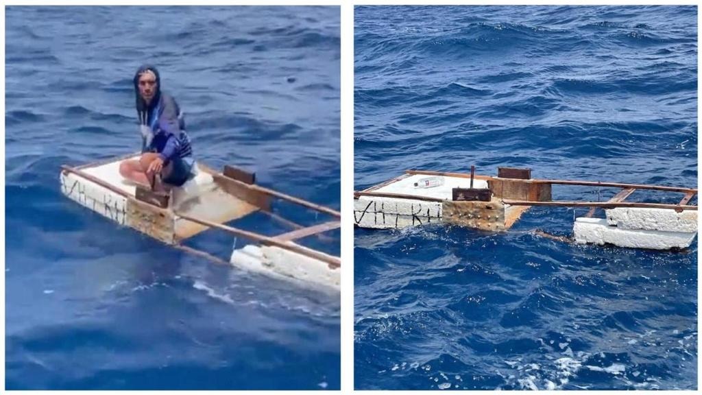 Rescatan a un balsero cubano al frente de la costa de Miami