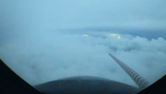 Impresionante: Un avión de la NOAA voló a través del huracán Laura y registró como se ve (VIDEO)