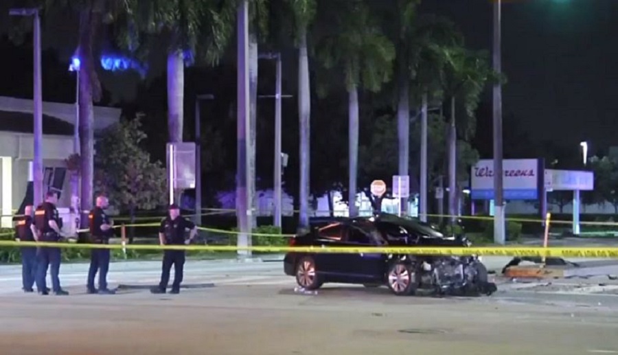 Tiroteo provocó accidente vial en Fort Lauderdale, con saldo de un fallecido