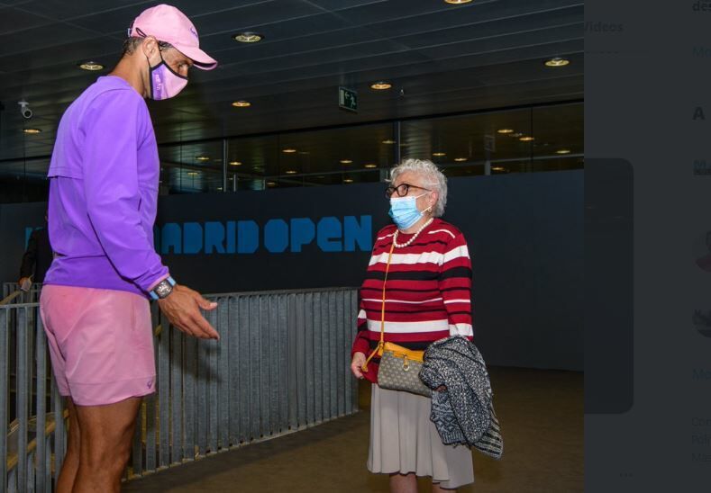 El increíble gesto de Rafael Nadal con una anciana de 95 años