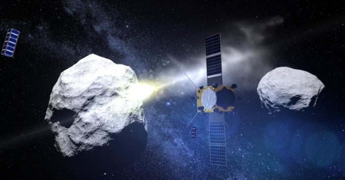 Disparan explosivos sobre un remoto asteroide por primera vez en la historia