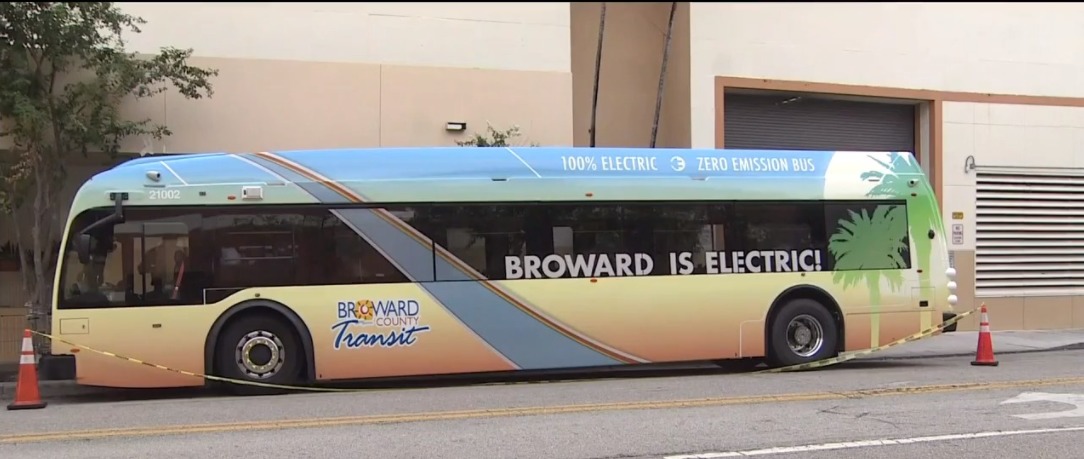 ¡Increíble! Condado de Broward estrena autobuses eléctricos
